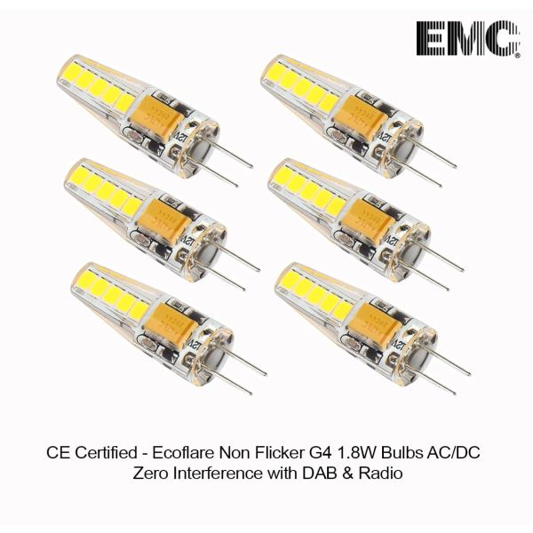 Ecoflare G4 1.8W Sanan AC/DC Flicker Free (Pack of 6)