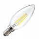 LEDHive E14 LED 2W Candle 210 Lumen Filament Bulb - Warm White